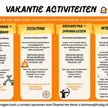 Herfstvakantie 2026!